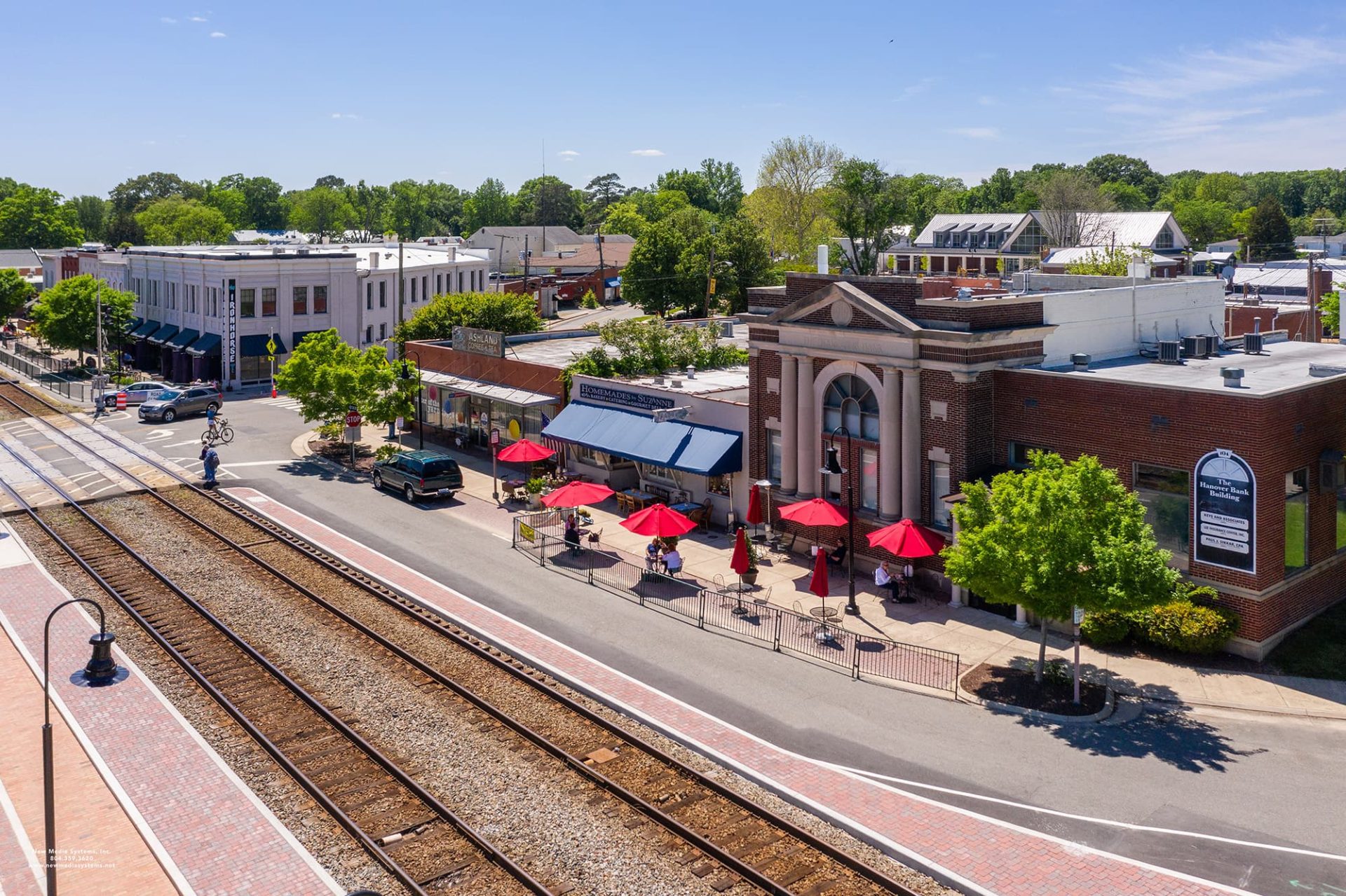 Drone view of Ashland Street